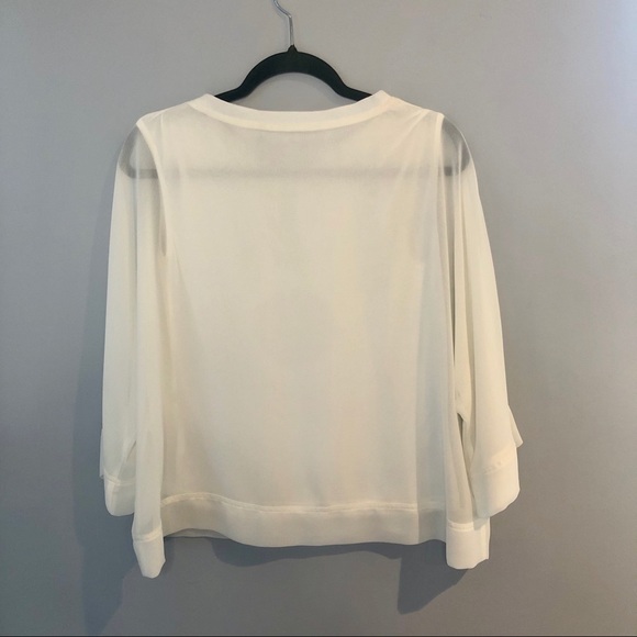 SOLD - NWT Zara Flowy White Blouse - Picture 13 of 13